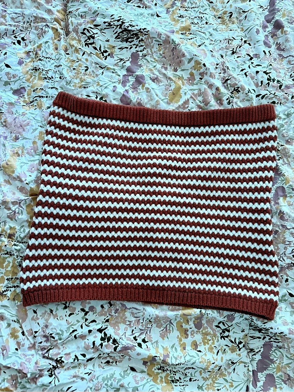 Rhythm Striped Knit tube top Size Small Like New